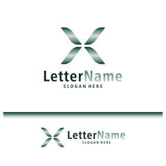 Modern letter X logo design vector. Creative X logo concepts template