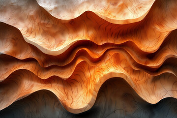 Abstract background. Computer generated graphics. Fractal art: waves and curves.