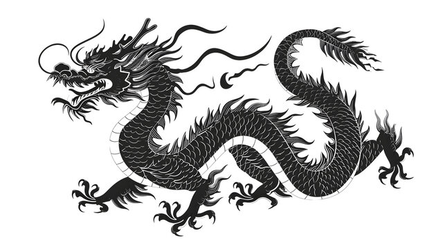 Ebon Majesty: A Black Dragon's Presence