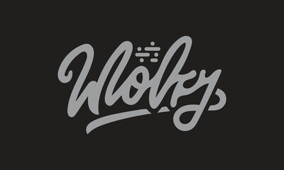 Wolfy Logo | Typography logo | wolf Logo 