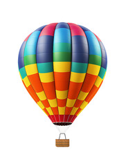 hot air balloon isolated on transparent or white background