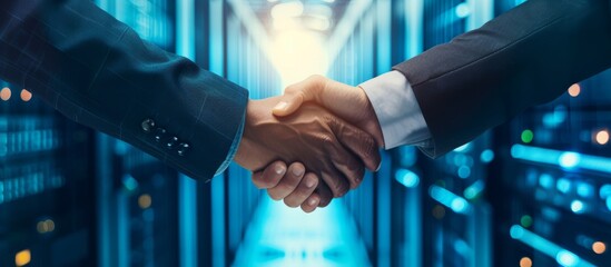 Thanking a colleague in a data center for assistance with a business-to-business agreement, collaboration on handling network issues or providing IT support.