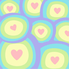 cute love vintage background y2k art