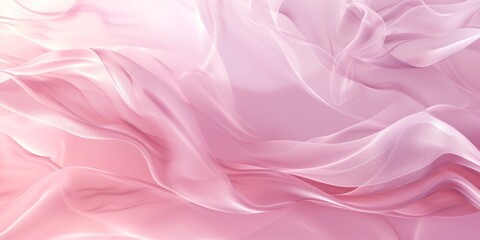 Obraz premium Soft pink curves and folds create a fluid, wave-like texture in an ethereal and delicate abstract background