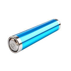 Tripple AAA battery with blue casing on an isolated background