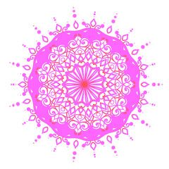 Round ornament mandala