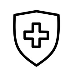 health protection icon vector on white background
