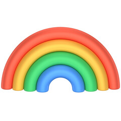 3D icon of a rainbow