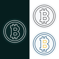 Bitcoin Vector Illustration Icon Design