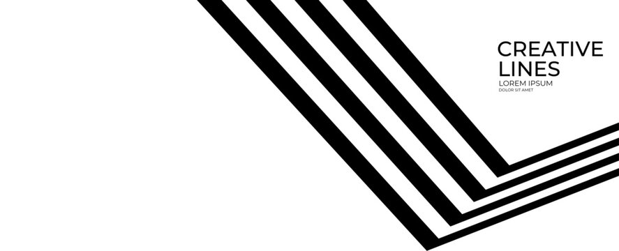 3D red and white lines in perspective with yellow elements abstract vector background. linear perspective illustration op art. road to horizon. banner, cover, poster, flyer, card, backdrop.