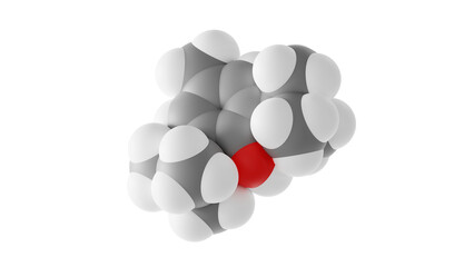 butylated hydroxytoluene molecule, antioxidant e321, molecular structure, isolated 3d model van der Waals