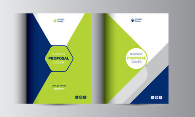 Business Proposal Catalog Cover Design Template Concepts