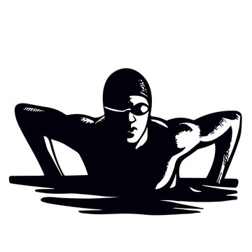 Swimmer , Swimming, Diver, Diving, Svg Cut File Cricut, silhouette, Clipart