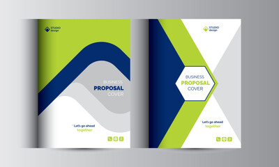 Business Proposal Catalog Cover Design Template Concepts