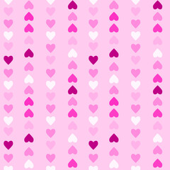 Seamless pattern with hearts, perfect romantic background for Valentine's day, wedding, date
