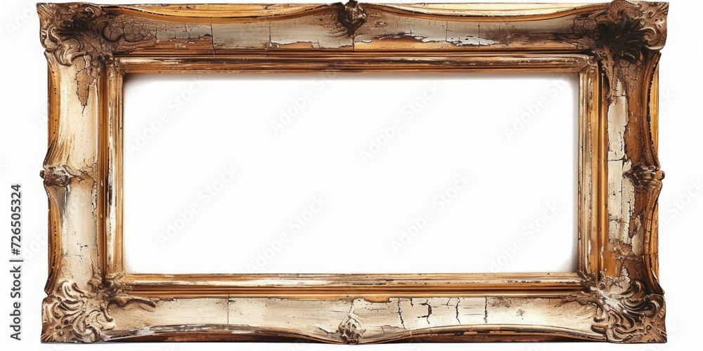 Aufkleber a picture frame with a white background. suitable for displaying photographs or artwork. can be used
