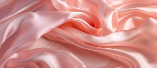 Beautiful crumpled silk in a soft pink rose color.