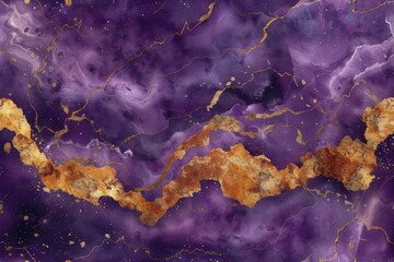 Purple marble pattern background with golden veins.