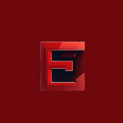 3d E Letter Logo