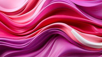 Fluid Silk Abstract in Pink Hues