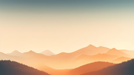 Obraz premium Majestic mountains, panoramic peaks PPT background
