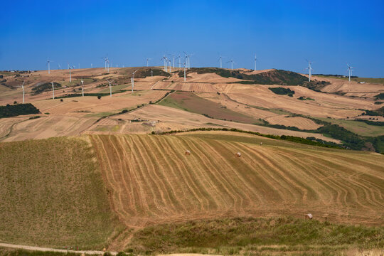 Country landscape near Melfi, Basilicata, Italy