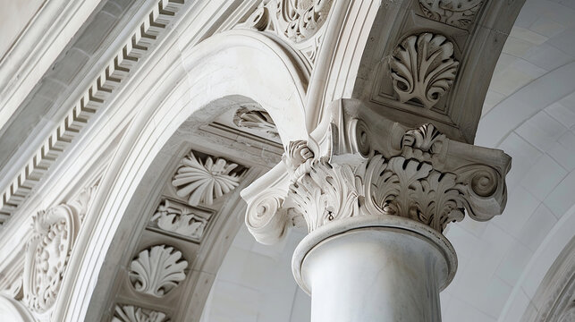 Details classical arches and their fine architectural details