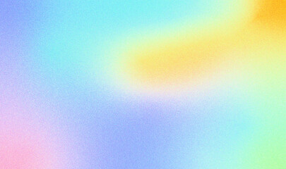 Abstract pastel color grainy gradient background, rainbow grain gradation texture, pink, blue, green, yellow noise texture blur abstract background