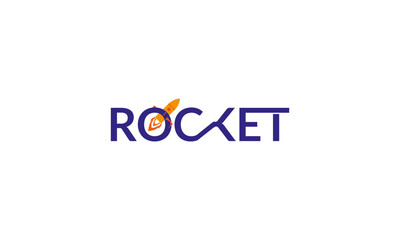 Rocket launch logo vector template. Creative rocket flight startup fly launch vector logo design