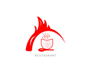 Grill Design Element in Vintage Style for Logotype.