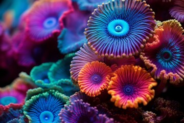 Fototapeta na wymiar beautiful colorful rainbow coral
