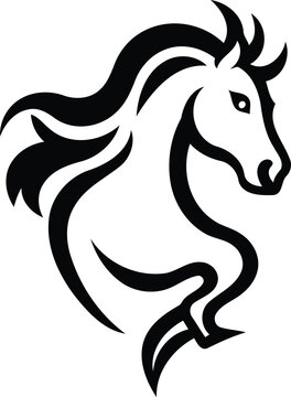 Horse head icon. Simple illustration of horse head vector icon for web