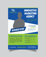 Elegant Innovative Business Flyer and Unique Leaflet  Creative Business Flyer