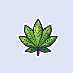 Weed icon flat vector design