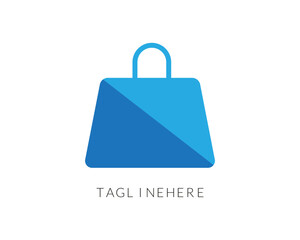 Creative shopping tour design template with paper bags.