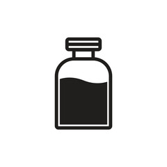 injection vial icon vector