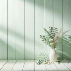 light green wooden background with horizontal planks on white