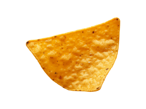 Tortilla chip isolated on transparent or white background background, png