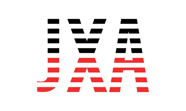 JXA three initial letter iconic line negative space minimal logo design vector template. monogram, abstract, wordmark, business, typography, minimalist, brand, company, flat, modern, unique, simple