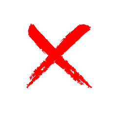 Tick symbol set in red checkmark icon, no, wrong tick check mark symbols. - obrazy, fototapety, plakaty