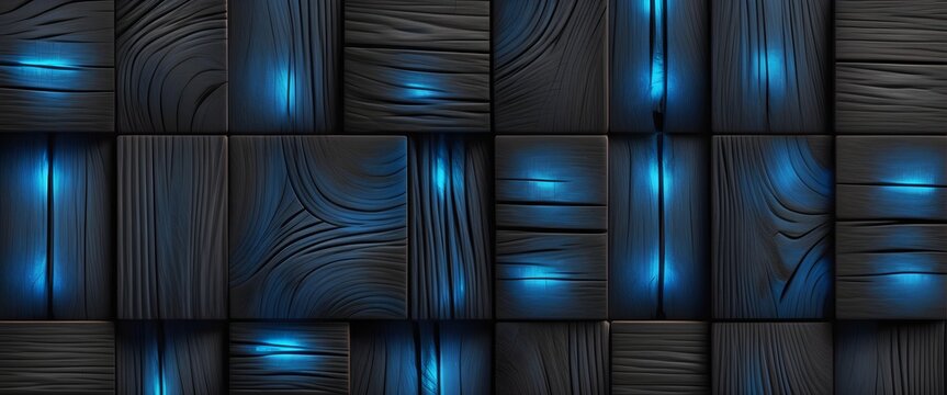 Carbon texture 3d tiles aligned. Abstract background wallpaper. Ascetic web banner. Generative AI