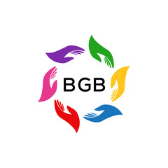 BGB  logo design template vector. BGB Business abstract connection vector logo. BGB icon circle logotype.
