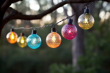 Colorful light bulbs to decorate your patio or backyard
