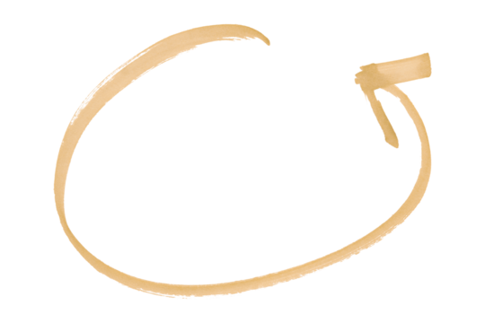 Light brown arrows isolated on transparent background.