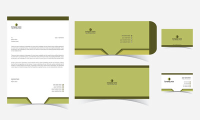 corporate stationery design.