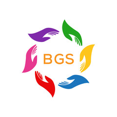 Fototapeta na wymiar BGS logo design template vector. BGS Business abstract connection vector logo. BGS icon circle logotype. 