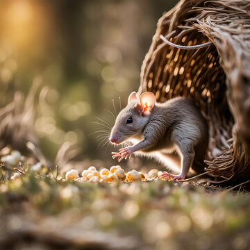 Ratte und Korb