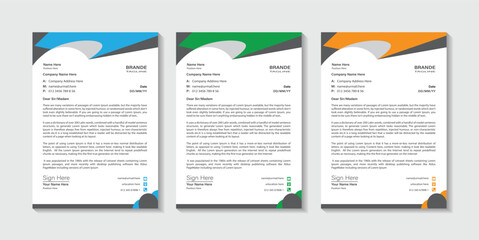 modern business letterhead template