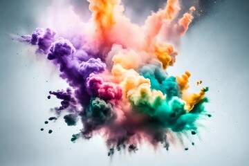 abstract powder colorful background