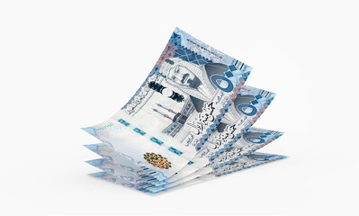 Saudi Arabia 500 Riyals Banknotes.